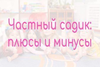 Частный садик плюсы и минусы